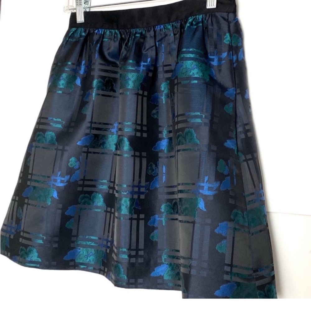 J. Crew Elegant Blue and Black Women's Mini Skirt size 2P - Picture 3 of 10